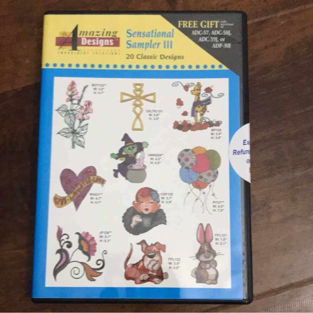 Amazing Designs Machine Embroidery Design CD